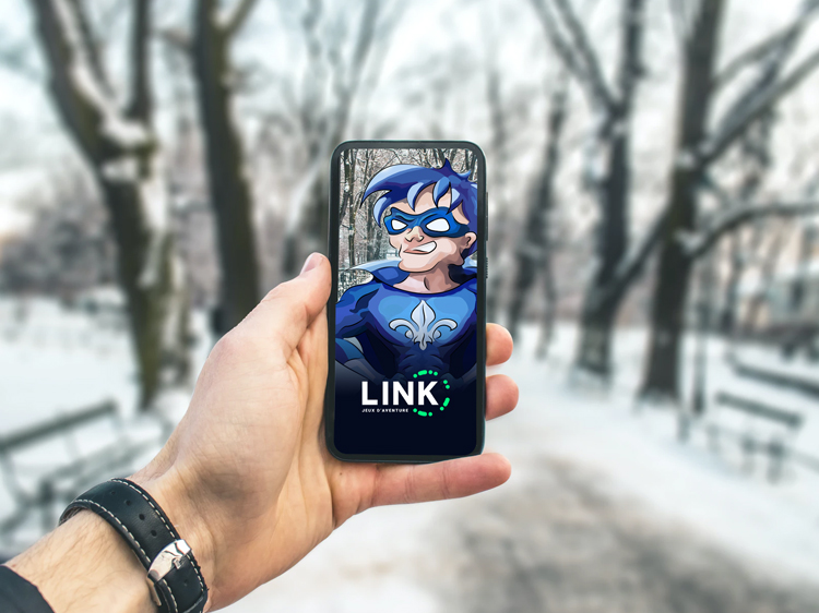 Application mobile de Link jeux d'aventure